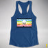 Queer Pride Pirate Flag Racerback Tank - Royal